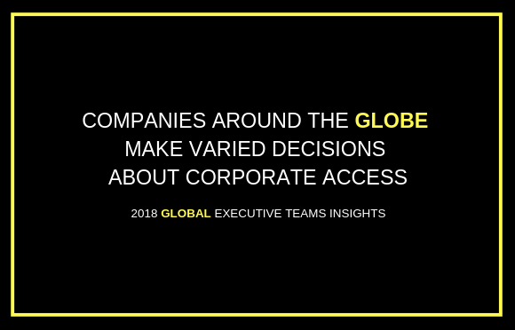 全球各地的公司对企业接入做出了不同的决定