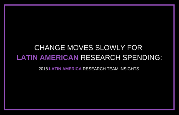 拉丁美洲研究支出变化缓慢