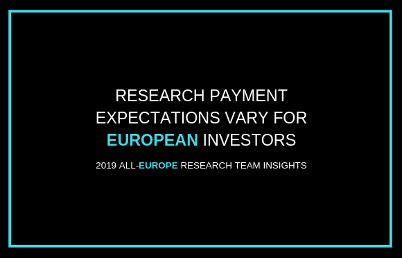 欧洲投资者对研究报酬的期望各不相同