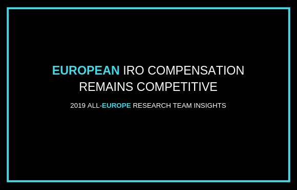 欧洲IRO薪酬仍具竞争力