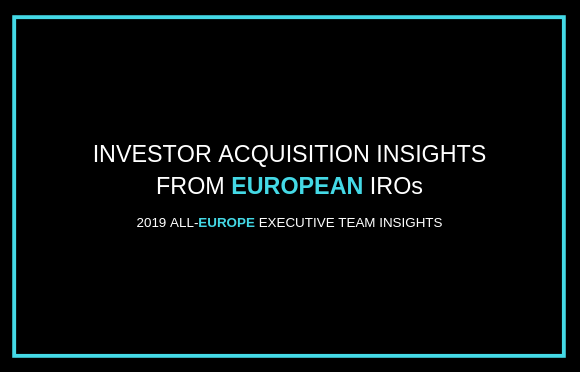 来自欧洲IROs的投资者收购洞察