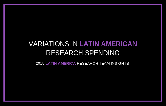 拉丁美洲研究支出的差异